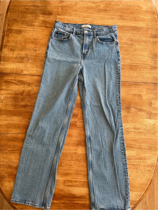 Abercrombie & Fitch Denim - EXTRA LONG - Abercrombie & Fitch Straight-Leg Jeans in Light Blue Wash